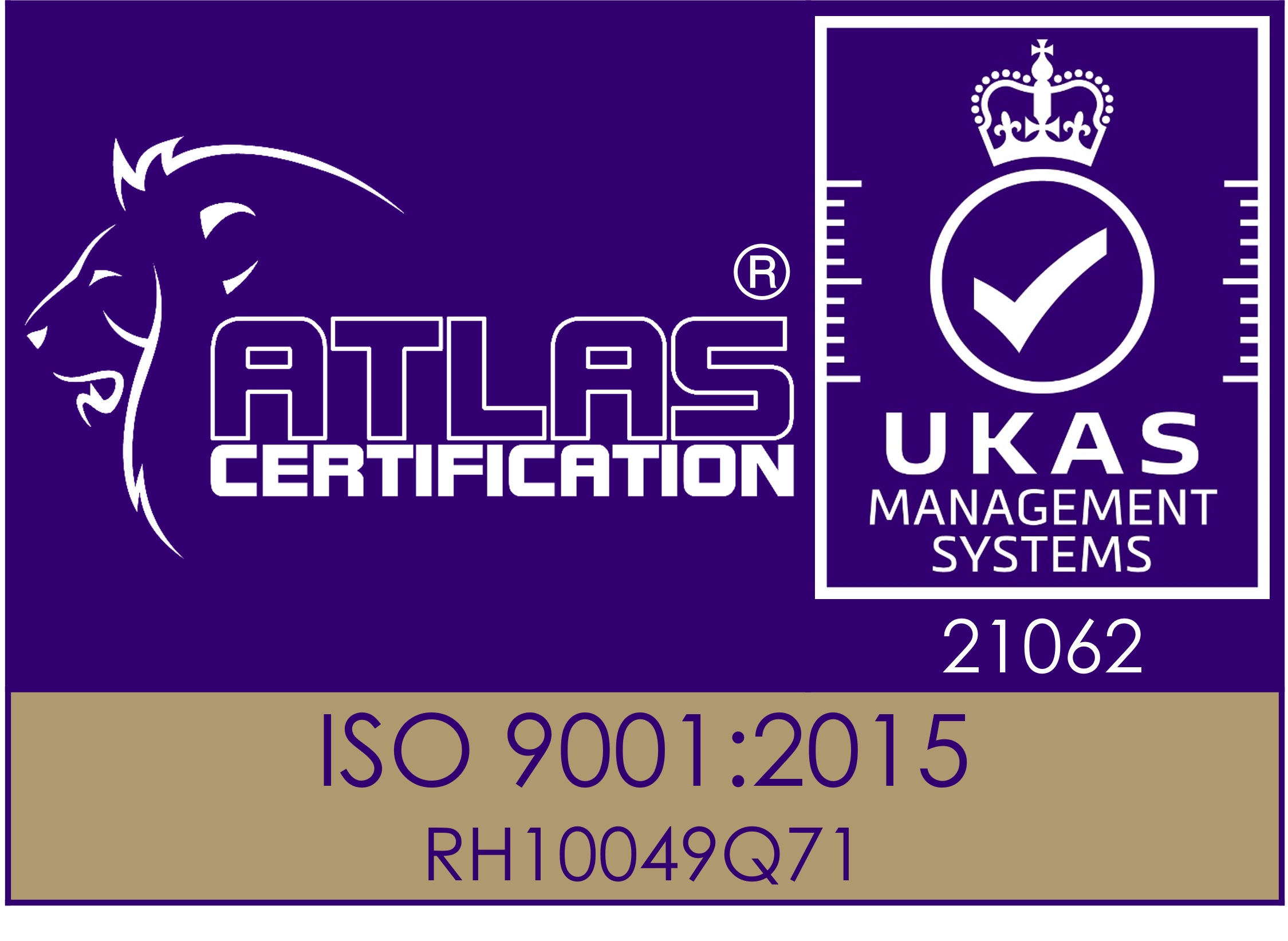 ISO 9001 certificate