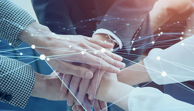 Doctors with tablets